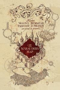 Umělecký tisk Harry Potter - Pobertův plánek, (26.7 x 40 cm)