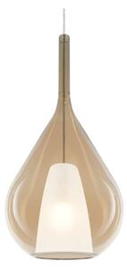 Ideal Lux Závěsné svítidlo KALIQUE-3, 1xE27, ø 28 cm, v. 262,5 cm Barva: jantarová