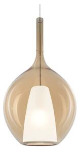 Ideal Lux Závěsné svítidlo KALIQUE-2, 1xE27, ø 28 cm, v. 256,5 cm Barva: jantarová