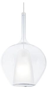 Ideal Lux Závěsné svítidlo KALIQUE-1, 1xE27, ø 28 cm, v. 253,5 cm Barva: Transparentní