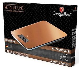 -BERLINGERHAUS BERLINGERHAUS Váha kuchyňská digitální 5 kg Rosegold Metallic Line BH-9033