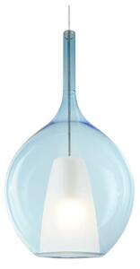 Ideal Lux Závěsné svítidlo KALIQUE-2, 1xE27, ø 28 cm, v. 256,5 cm Barva: Azurová