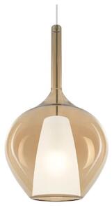 Ideal Lux Závěsné svítidlo KALIQUE-1, 1xE27, ø 28 cm, v. 253,5 cm Barva: jantarová