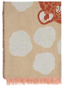 Marimekko Bavlněná deka Kaksoset 130x180, béžová