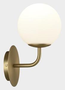 ACB Iluminacion Nástěnné LED svítidlo PARMA, pr.18cm, 1xE27 15W, IP44 Barva skla: Frosted, Barva konstrukce: Černá