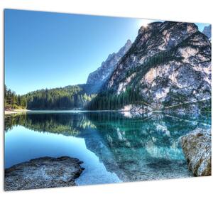 Obraz vysokohorského jezera (70x50 cm)