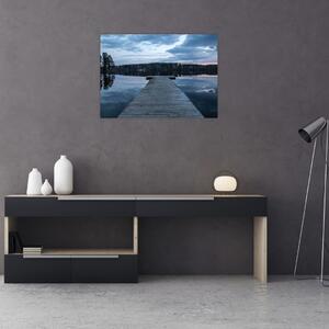 Obraz - Molo na jezeře (70x50 cm)