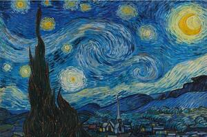 Plakát, Obraz - Vincent van Gogh - Hvězdná noc, (91.5 x 61 cm)