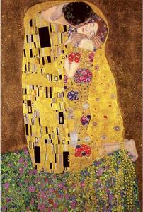 Plakát, Obraz - Gustav Klimt - Polibek, (61 x 91.5 cm)