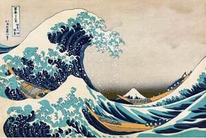 Plakát, Obraz - Kacušika Hokusai - Vlna, (91.5 x 61 cm)