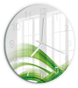 Skleněné hodiny na stěnu Abstraktní vlna zsob-fi30-00079520