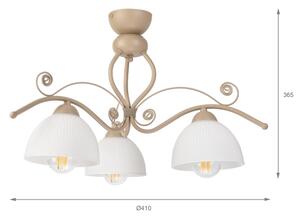 Brilagi - Přisazený lustr ANTICO MODERN 3xE27/60W/230V béžová