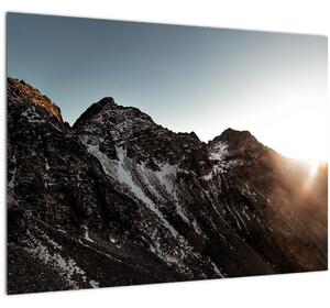 Obraz skalnatého pohoří (70x50 cm)