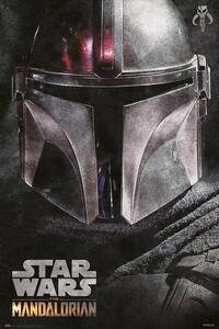 Plakát, Obraz - Star Wars: The Mandalorian - Helmet, (61 x 91.5 cm)