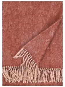 Mohérová deka Revontuli 130x170, pudrovo-kaštanová