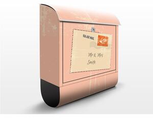 Poštovní schránka s potiskem Via Airmail (EK430) a vlastním textem