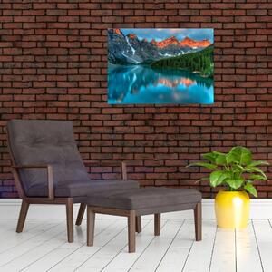 Obraz tyrkysového jezera (70x50 cm)