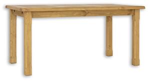 Dřevěný stůl 80x140 MES 02 A s hladkou deskou - K01 světlá borovice