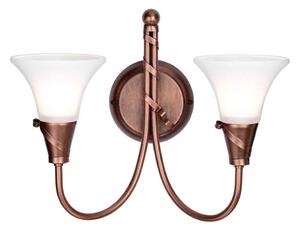 Elstead EM2-COPPER - Nástěnné svítidlo EMILY 2xE14/40W/230V