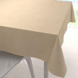 Biante Sametový čtvercový ubrus Velvet Premium SVP-045 Kávově béžový 130x130 cm