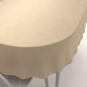 Biante Sametový oválný ubrus Velvet Premium SVP-045 Kávově béžový 60x100 cm