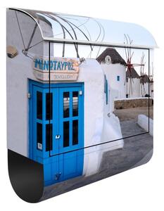 Poštovní schránka s potiskem Mykonos Windmills
