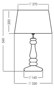 Stolní lampa 4Concepts PETIT TRIANON Platinum L051161217