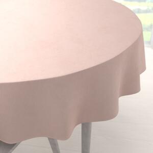 Biante Sametový kulatý ubrus Velvet Premium SVP-043 Pudrově růžový Ø 100 cm