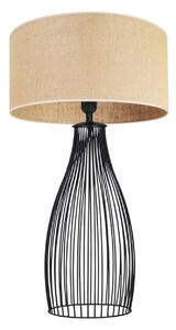 Stolní lampa Juta, 1x jutové stínítko, (výběr ze 3 barev konstrukce), u