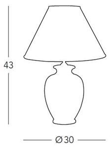 Luxusní stolní lampa Kolarz Giardino Cracle 0014.73.3