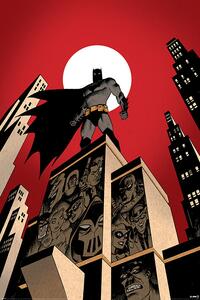 Plakát, Obraz - Batman - Villain Skyline, (61 x 91.5 cm)