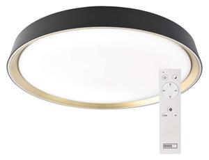 EMOS LED přisazené svítidlo ILVI, kruhové 30W, stmívání+CCT, černá+champagne