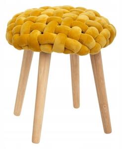 Stolička Atmosphera, odstíny žluté, 43 cm