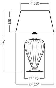 Stolní lampa ze skla 4Concepts BRISTOL L046051514