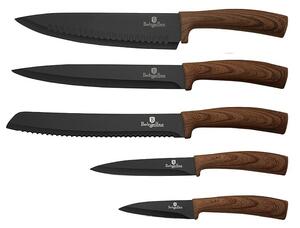 BERLINGERHAUS Sada nožů s magnetickým stojanem 6 ks Ebony Line Rosewood BH-2520