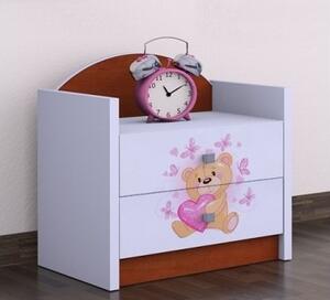 Dětský noční stolek medvídek (9 barevných variant)
