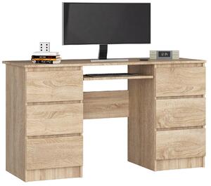 Ak furniture Psací stůl A-11 135 cm dub sonoma