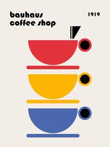 Ilustrace Bauhaus Coffee Minimalist, Retrodrome