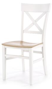 Jídelní židle Hema545. dub medový/bílá