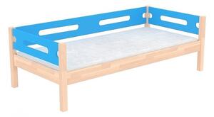 Masivní dětská postel Benjamin Bubbles 90x200cm se zábranou a přistýlkou - výběr odstínů