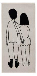 Bavlněný ručník Naked couple back 50 × 100 cm
