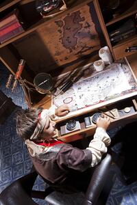 Dětský psací stůl Jack s nástavcem - dub lancelot