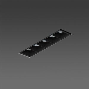 BPM 10216.05.TR.RD.BK-BK.60.ST.9.30… Zápustné svítidlo LENT MODULAR TRIMLESS 143x43mm černé 60º 5x2W CRI90 3000K DALI - BPM