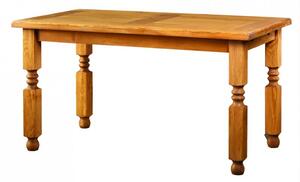 Selský stůl 80x80cm MES 01 A s hladkou deskou - K13 bělená borovice