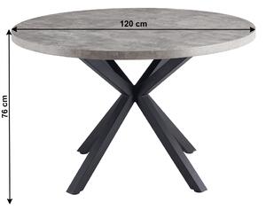 Massive home | Kulatý jídelní stůl Figi II - beton MH2904070
