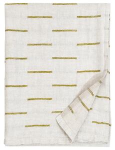 Lněný ručník Paussi, len-olivový, Rozměry 95x180 cm