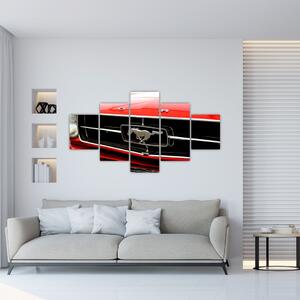 Obraz - Detail červeného auta (125x70 cm)