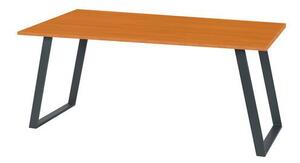 Kancelářský stůl Shape, 120 x 80 x 75 cm, rovné provedení, třešeň