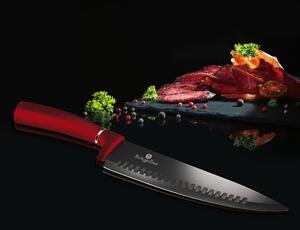 BERLINGERHAUS Sada nožů a kuchyňského náčiní ve stojanu 12 ks Burgundy Metallic Line BH-6248
