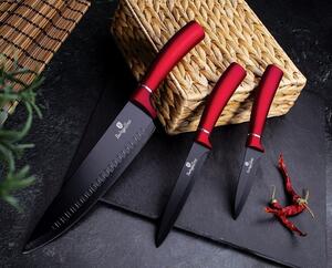 BERLINGERHAUS Sada nožů a kuchyňského náčiní ve stojanu 12 ks Burgundy Metallic Line BH-6248